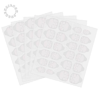 Bộ 100 miếng dán móng giả bằng silicon trong suốt, loại 12 miếng dán