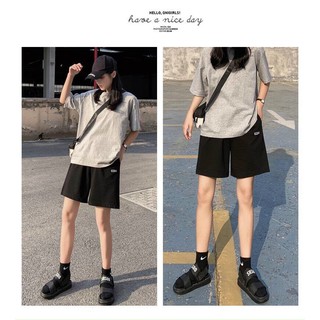 quần short nữ in chữ EDM phong cách, cá tính 165