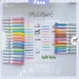 [Mã SKAMLTSM9 giảm 10% đơn 99K] Bút Hightlight 2 Đầu Mildliner Zerbra - Tiệm Ngựa Gỗ