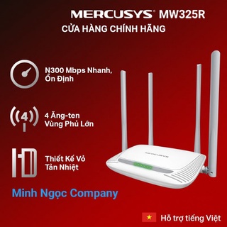Bộ Phát Wifi Mercusys MW325R Chuẩn N 300Mbps - Hàng Chính Hãng