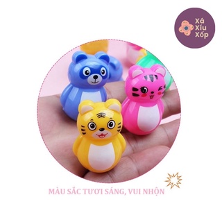 Búp bê lật đật mini hình thú, nhiều màu sắc dễ thương giúp bé thích thú