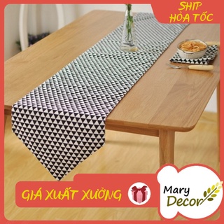 KHĂN RUNNER MARY DECOR - TAM GIÁC ĐEN KR-F02