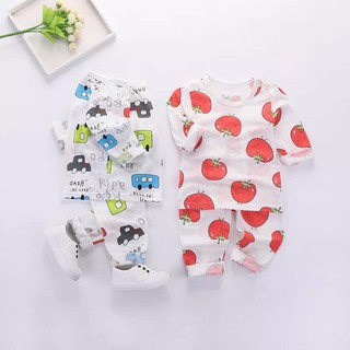 Bộ Dài Tay Mặc Đi Ngủ Máy Lạnh Cho Bé 1- tuổi