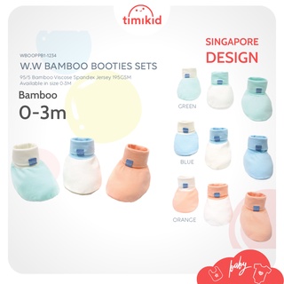SET 3  Bao Tay,Bao Chân WoW by OETEO Cho Bé Sơ Sinh Bamboo Cao Cấp Mềm Mịn
