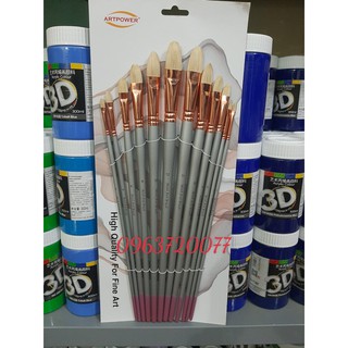 BỘ CỌ VẼ SƠN DẦU CAO CẤP 12 CÂY HWT092