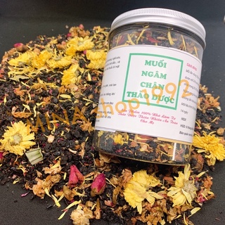 [TẶNG 200gram khi mua 2 hũ] MUỐI NGÂM CHÂN THẢO DƯỢC HOA CỎ MÙA XUÂN 500gram - HANDMADE