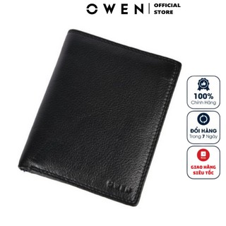 Ví Nam Owen Ví Da Bóp Nam VID91601 Chất Liệu Da Thật Màu Nâu Kiểu Ví Dọc