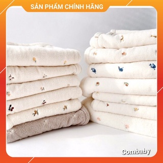 Chăn Lông Tuyết họa tiết Gấu Thỏ DOT TO DOT / CHEZBEBE 90x140 CM Made In Korea