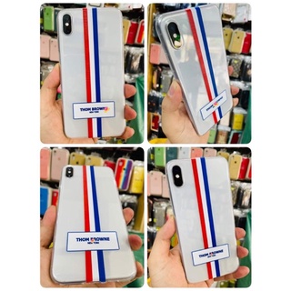 Ốp Lưng silicon Thom browne cho iphone 6 đến 14 pro max