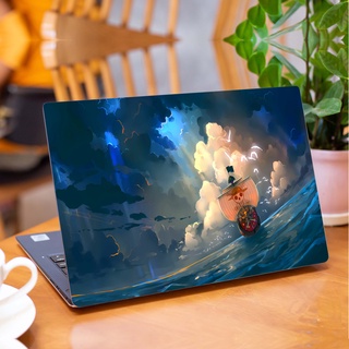 Skin Laptop In Hình Tàu One Piece - Luffy Dành Cho Các Dòng Máy Dell Hp Asus Msi Acer Lenovo Macbook Theo Yêu Cầu