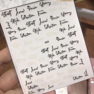 Sticker chữ 2 - Phụ kiện Nail