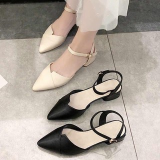 Giày Nữ 3 Phân Mũi Nhọn Phong Cách Hàn Quốc kèm video tự quay a12