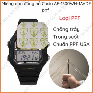 Dán ppf đồng hồ nam Casio AE-1300WH-1AVDF/  W-800HG và các size đa giác cho casio