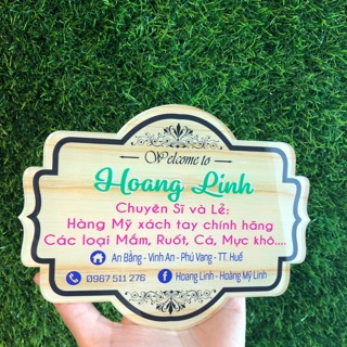 Bảng hiệu shop_ Tặng dây treo_ bảng trang trí tiệm của bạn