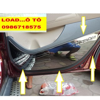 Ốp Tapli Cánh Cửa, Màng Loa Xe Hyundai Tucson 2012-2018 Mẫu Titan Cao Cấp
