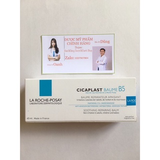 [NHẬP KHẨU CHÍNH NGẠCH BÁC SĨ DŨNG] Kem Dưỡng La Roche Posay B5 Làm Dịu , Làm Mượt , Phục Hồi Da CiCaPlast Baume B5