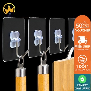 [RẺ VÔ ĐỊCH] Móc dán trong suốt đa năng siêu dính chịu lực tốt (set 10 cái)