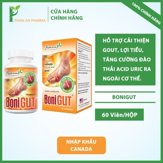 Bonigut  Hỗ Trợ cải thiệnị Gout Lợi tiểu, tăng cường đào thải acid uric ra ngoài cơ thể, giảm acid uric trong máu CN170