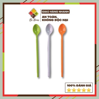 Thìa muỗng khuấy sinh tố nhựa Song Long BEHOME thìa cán dài khuấy nước hoa quả [GIAO MÀU NGẪU NHIÊN]