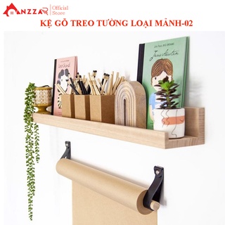 Kệ gỗ treo tường Anzzar nhiều kích thước, gỗ thông cao cấp nhập khẩu trang trí phòng khách, phòng ngủ, phòng bếp