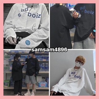 Áo Sweater Nỉ Sadboiz Unisex Chất Nỉ BôngThun dài tay Unisex nam nữChất cotton form <60kgThời trang thu đông