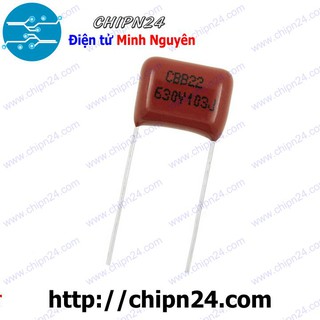 [5 CON] Tụ CBB 630V 103J 103 (0.01uF 10nF) 10mm
