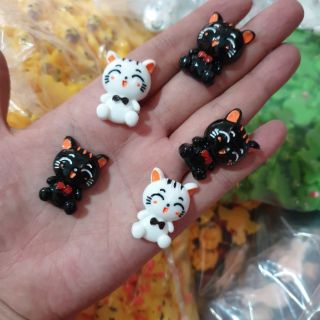 Charm mèo nguyên liệu làm slime