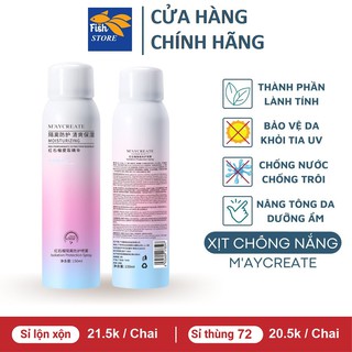 [Mã COSDAY giảm 8% đơn 150K] Kem Chống Nắng Trắng Da MayCreate 150ML Dạng Xịt