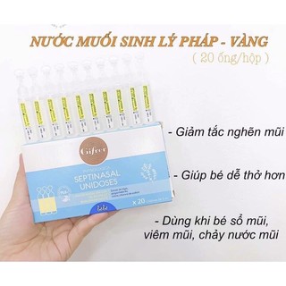 Nước Muối Sinh Lý Pháp Gifrer Xanh - Hồng