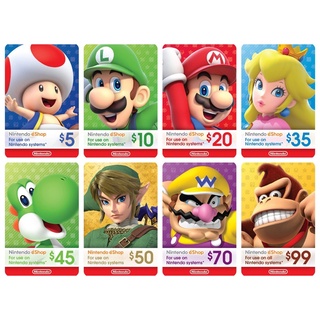 Thẻ Eshop Gift Card hệ US cho Máy Nintendo