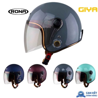 Mũ bảo hiểm 3/4 Rona R8 có kính vòng đầu từ 55-59cm cho nam và nữ đi xe máy