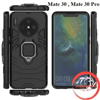 Ốp Lưng Huawei Mate 30 , Mate 30 Pro Ốp Chống Sốc Iron Version 3 Đen Cao Cấp Có Giá Đỡ