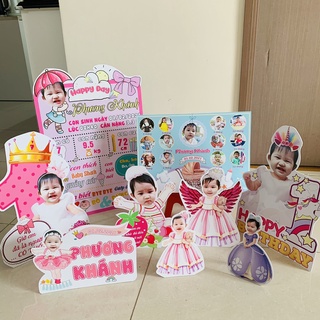 Nhận Đặt gấp_Hình CHIBI 40cm_ để bàn trang trí sinh nhật cho bé