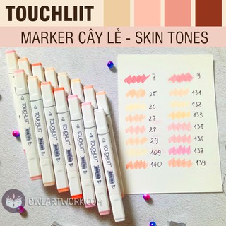 CÂY LẺ - Bút Marker TOUCHLIIT Tone Màu Da - Skin Tone