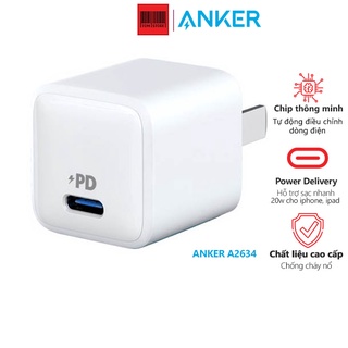 Cốc sạc nhanh 18w Anker PowerPort PD Nano 18W - A2716 -Hỗ trợ sạc nhanh cho iphone, ipad PD18W
