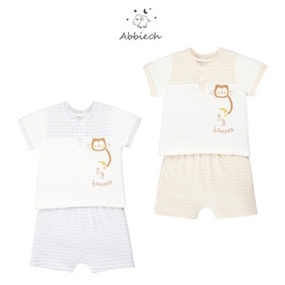 [Abbieoh] Bộ Quần Áo Cộc Tay Cổ Tàu