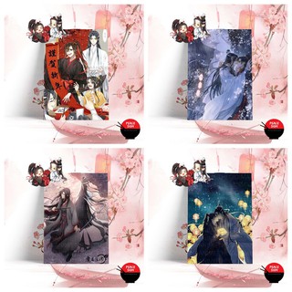 Tấm Postcard giấy 260gsm cao cấp MA ĐẠO TỔ SƯ anime chibi ảnh đẹp nhiều mẫu