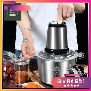 Máy xay thịt đa năng cối inox 4 lưỡi công suất 250W