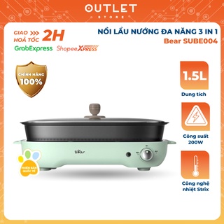 Nồi Lẩu Nướng Đa Năng 3 in 1 Bear SUBE004