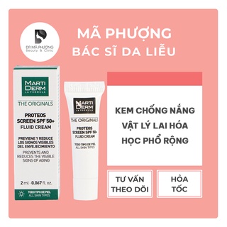 [CHÍNH HÃNG] SAMPLE KEM CHỐNG NẮNG MARTIDERM The originals Proteos Screen SPF 50+ mini 2ml TUÝP NHỎ