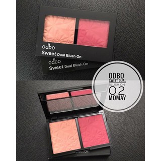PHẤN MÁ HỒNG 2 Ô ODBO SWEET DUAL BLUSH ON OD160 CHÍNH HÃNG - 3416