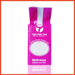 Nếp Bạch Ngọc hạt tròn - túi 1kg - Gạo Ông Thọ ( NT )