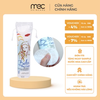 Bông Tẩy Trang Bella Duo Cotton 120 miếng làm sạch da mặt - Mecskincare