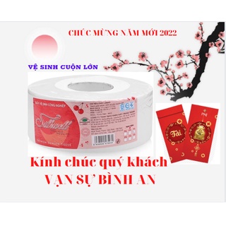 Giấy vệ sinh công nghiệp cuộn lớn 700g Silkwell