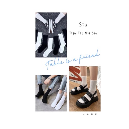 Tất cổ cao basic nam nữ