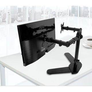 giá đỡ2 Màn Hình Máy Tính Để Bàn Đứng Đôi Tay 360 Độ cho màn hình 10-27inch- M042