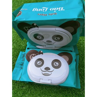 khăn ướt gấu bảo long 125 tờ không mùi