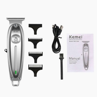 Kemei-1949 Tất Cả Kim Loại Chuyên Nghiệp Tóc Nam Điện Tông Đơ Cắt Tóc Không Dây