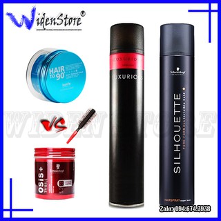 [COMBO 5 MÓN - TẶNG LƯỢC] Sáp vuốt tóc Hair to 90 (Kanfa), Osis và gôm xịt tóc Luxurious, Silhouette