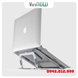 Giá đỡ macbook, laptop, máy tính xách tay từ hợp kim nhôm cao cấp P3, điều chỉnh độ cao nhiều nấc, tản nhiệt tốt.